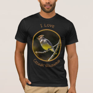 Cedar Waxwing Songbird Original Wild Bird Photo T-Shirt