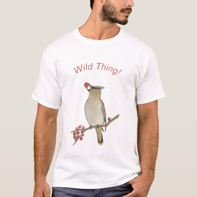 Cedar Waxwing T-Shirt (Front)
