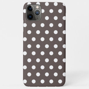 Cèdre Brown Polka Dot Coque-Mate coque iphone