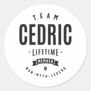 Cedric Lifetime Member Personalized Name Cedric Classic Round Sticker