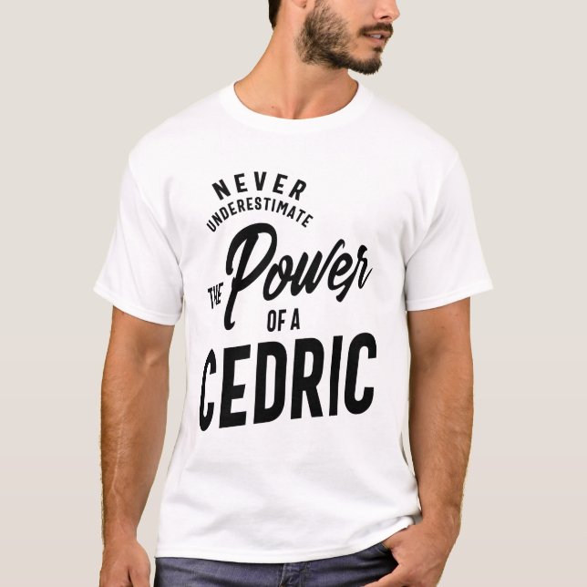 Cedric Personalized Name Birthday Gift T-Shirt (Front)