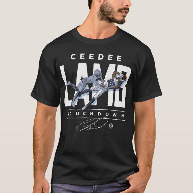 Ceedee Lamb Dallas Touchdown T-Shirt (Front)