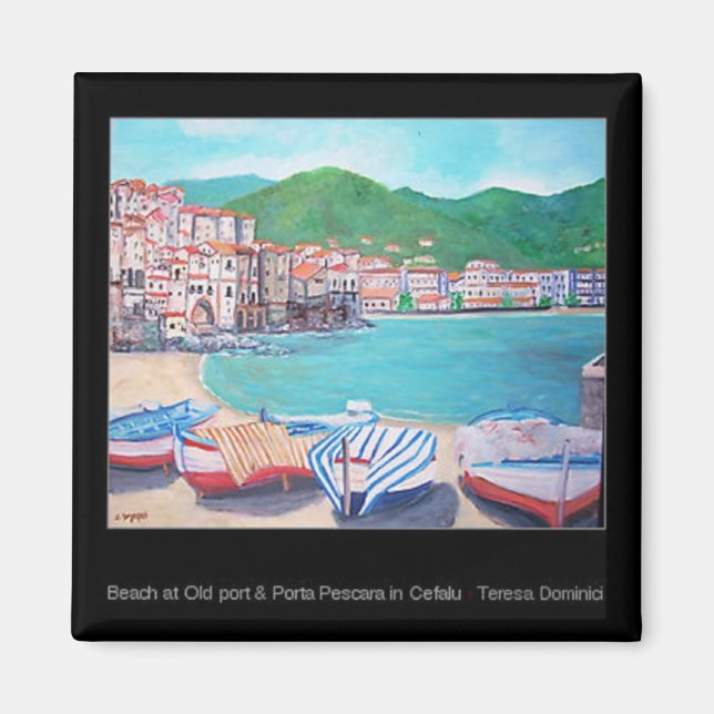 Cefalu'  Beach Magnet (Front)
