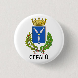 Cefalù coat of arms - Sicily 1 Inch Round Button
