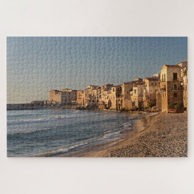 Cefalu, seaside town in Sicily Jigsaw Puzzle (Horizontal)