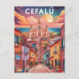 Cefalu, Sicily, Italy Street Postcard