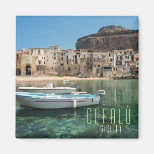 Cefalu town in Sicily Magnet