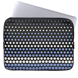 Ceil and White Polka Dot Laptop Sleeve