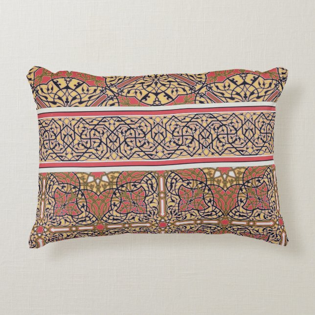Ceiling arabesques from the Mosque of El-Bordeyny, Decorative Pillow (Front)