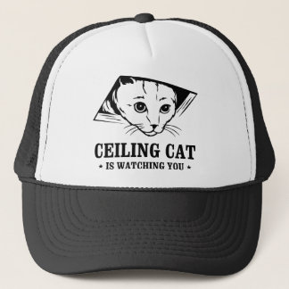 Ceiling Cat is Watching You Trucker Hat