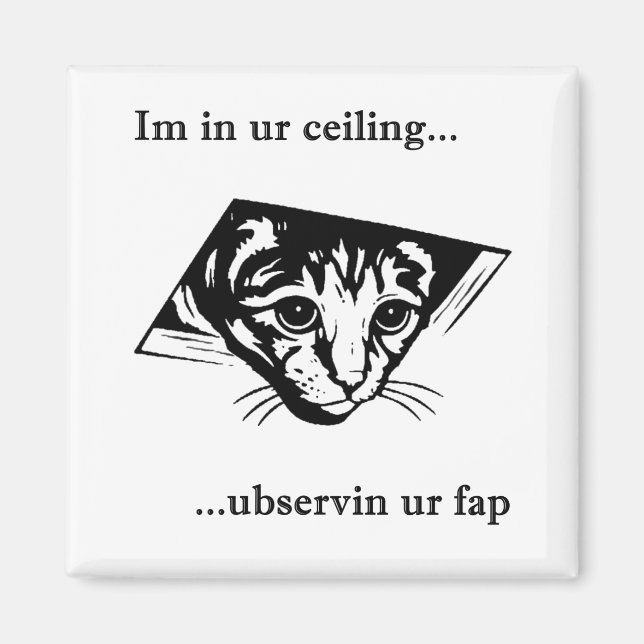 Ceiling Cat ubservin u... Magnet (Front)