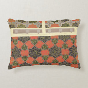 Ceiling decoration from the house of Beyt El-Tchel Accent Pillow
