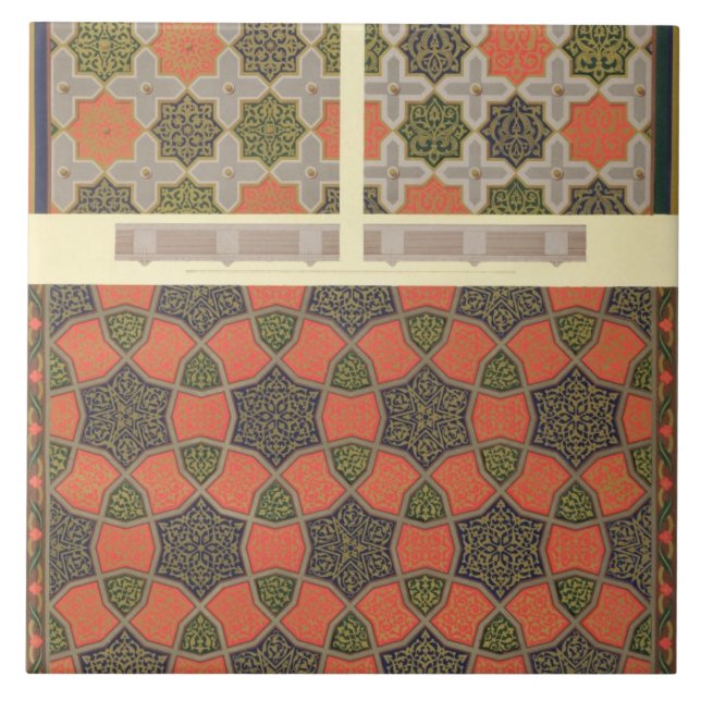 Ceiling decoration from the house of Beyt El-Tchel Tile (Front)