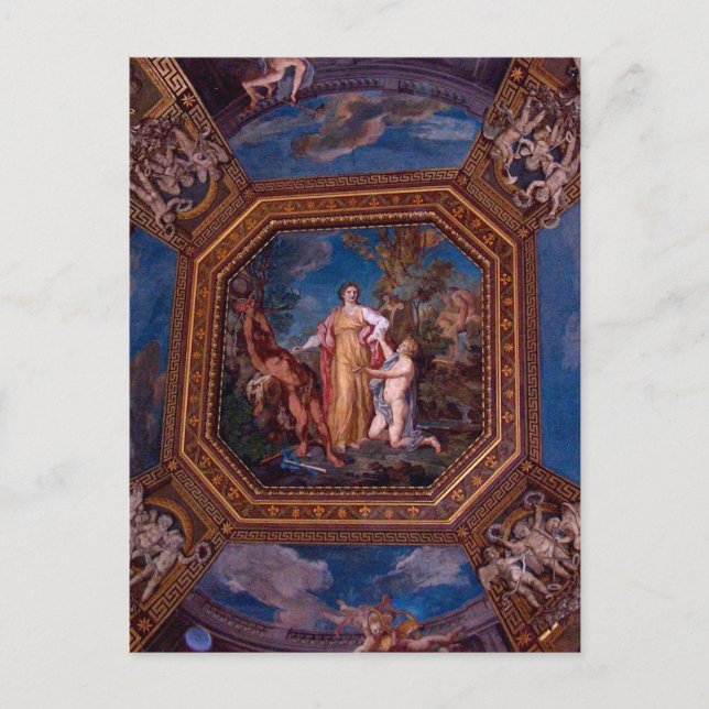 Ceiling in the Vatican in Rome, Italy Postcard (Front)