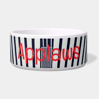 Ceiling Lights and Lines Pet Bowl with APPLAWS Tex