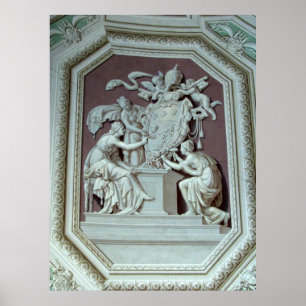 Ceiling Panel in the Vatican Museum Print