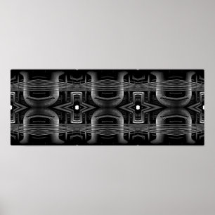 "Ceiling Pipes I"; Black & White Poster