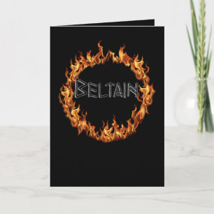 Ceinture de feu Carte de voeux pliée