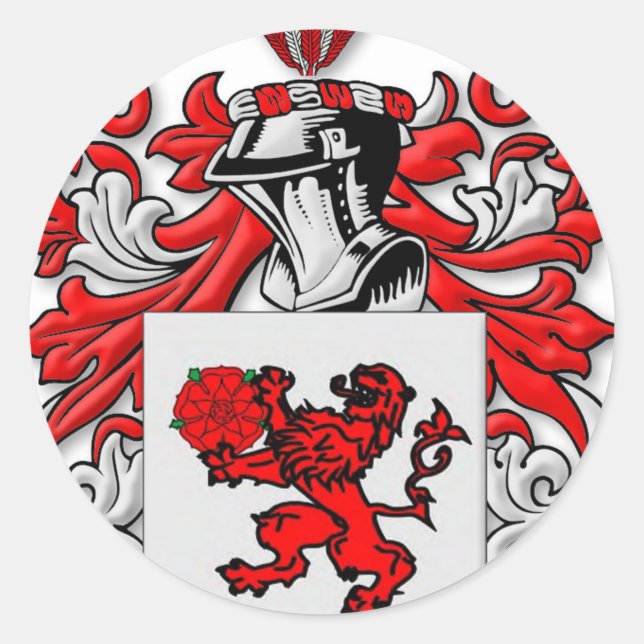 Ceja Coat of Arms Classic Round Sticker (Front)