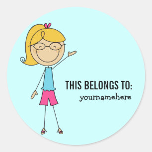 CELA APPARTIENT À Sticker pour une fille