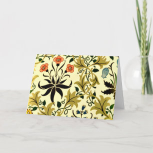 Celadine, vintage William Morris pattern, Card