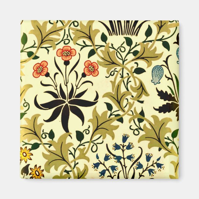 Celadine, vintage William Morris pattern, Magnet (Front)