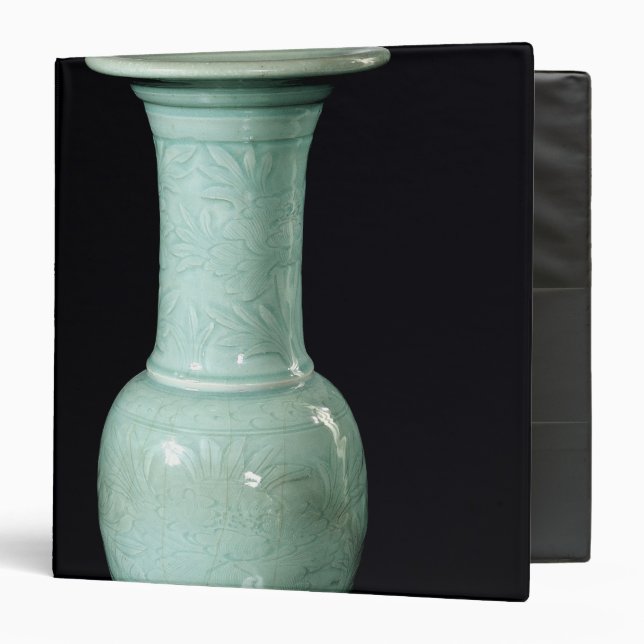 Celadon glazed vase, Yuan Dynasty Binder (Front/Inside)