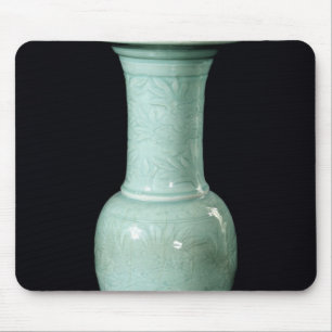 Celadon glazed vase, Yuan Dynasty Mouse Pad