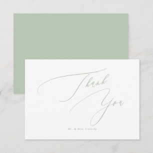 Celadon Green DIY colours Luxe Script Thank You