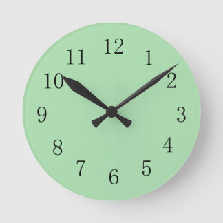 Celadon Green Wall Clock