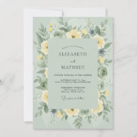Celadon Yellow Rose Wedding