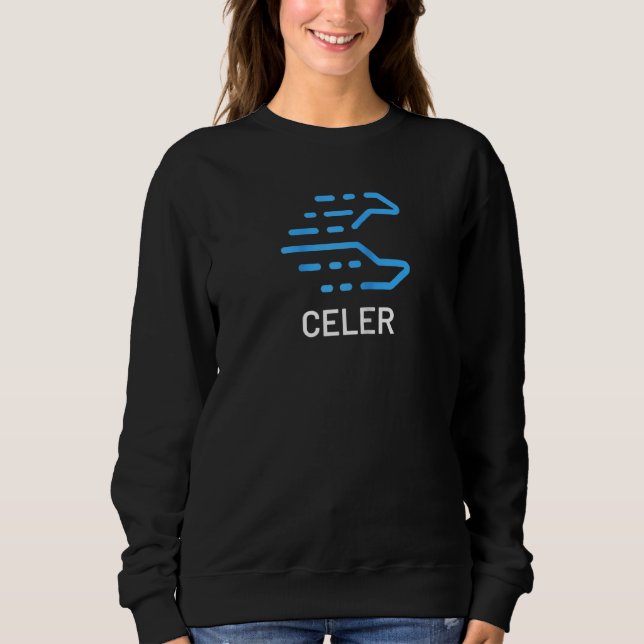 Celar Network Coin Cryptocurrency Celr Crypto Ragl Sweatshirt (Front)
