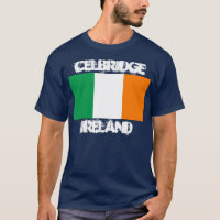 Celbridge, Ireland with Irish flag