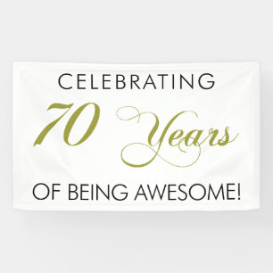 Célébrant 70 ans d'être bannière impressionnan