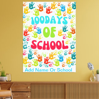 Celebrate 100 Days of School with a Fun Hand Print