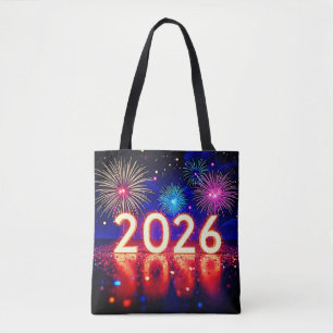 Celebrate 2026: Bright Future Spark Design Tote Bag