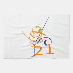 Celebrate 21ST Cocktail Kitchen Towel