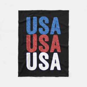 Celebrate 4th of july america independence usa fleece blanket