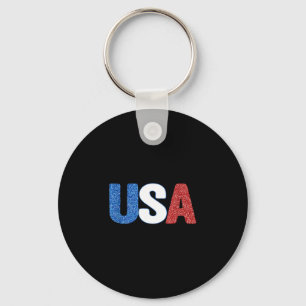 Celebrate 4th of july america independence usa keychain