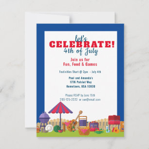 CELEBRATE 4th of July Picnic Inviation