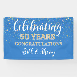 Celebrate 50 Years! CUSTOM anniversary banner
