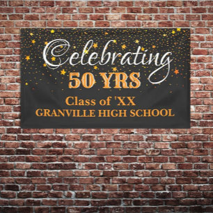 Celebrate 50 Years! CUSTOM Class Reunion banner