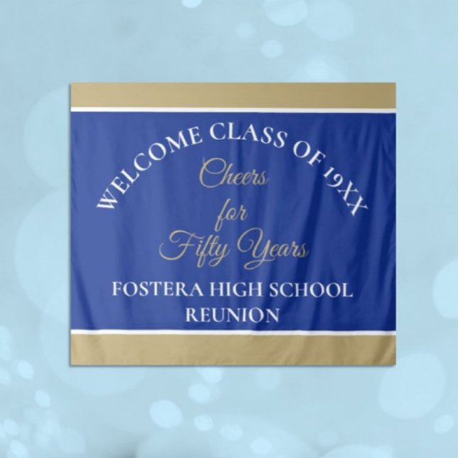 Celebrate! 50th Class Reunion party Tapestry (Creator Uploaded)