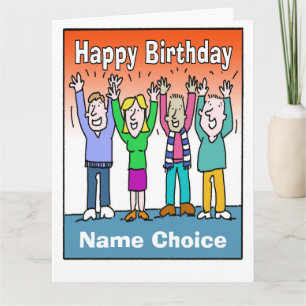 Celebrate a Birthday and Personalise with Name Card