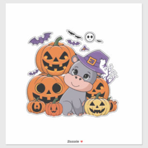 Celebrate a Hippo Halloween with Moo Deng! Long Sl