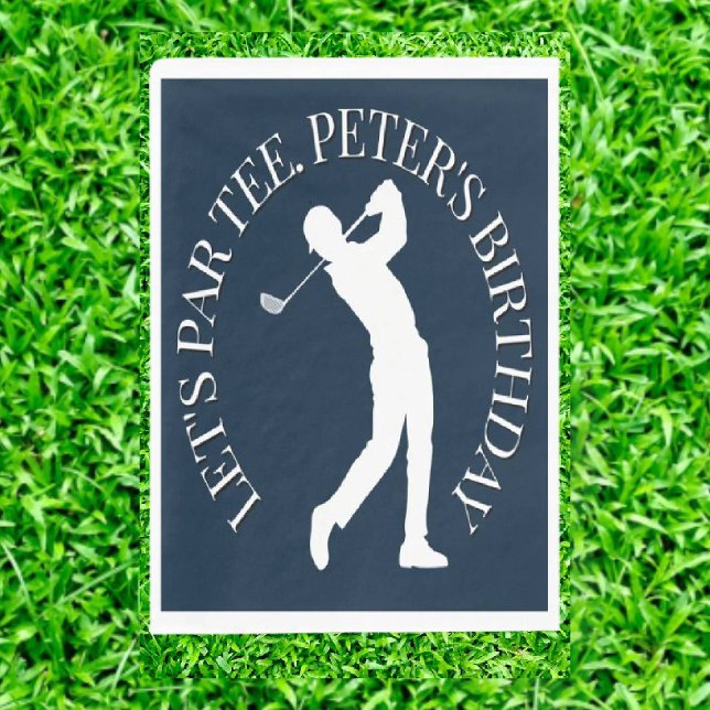 Celebrate a Milestone Birthday Golf Napkin (Tee Up the Perfect Gift for Dad's Par-tee!)