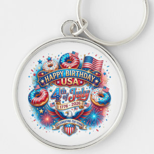 Celebrate America’s 250th birthday with doughnut Keychain