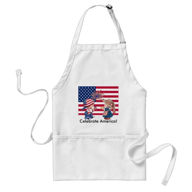 Celebrate American Flag Standard Apron (Front)