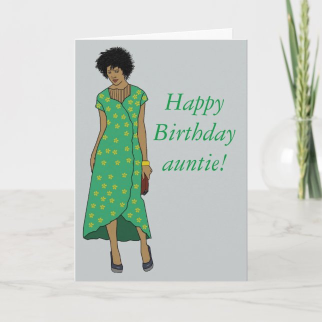Celebrate auntie card (Front)