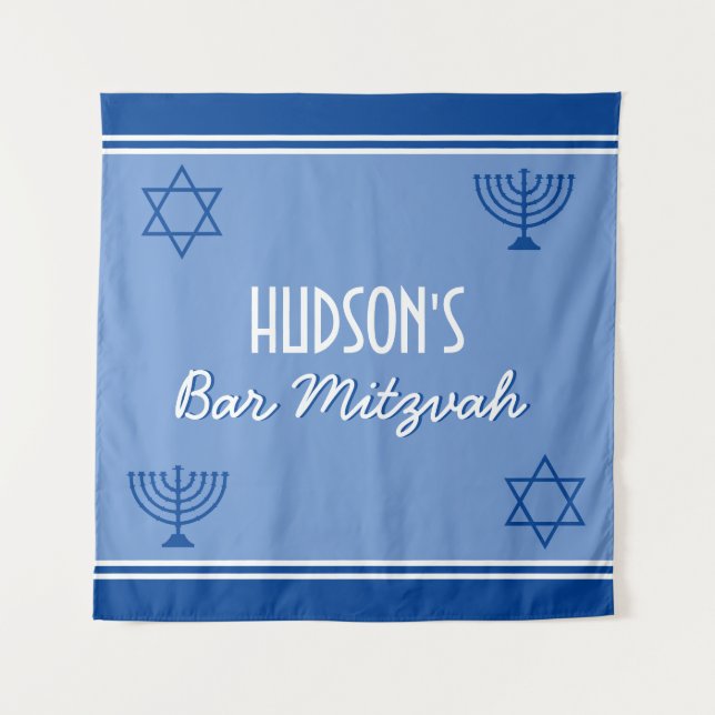 CELEBRATE! Bar Mitzvah party WALLL Tapestry (Front)